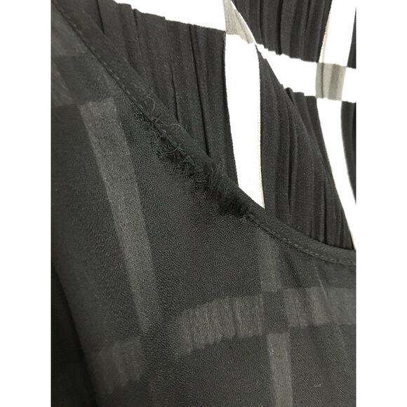 Michael Michael Kors Plaid Pleated Midi Tank Dress Lined FLAWS - Picture 9 of 12